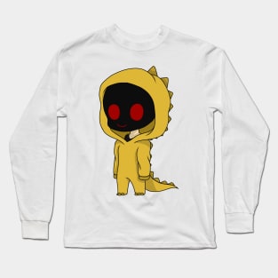 hoodie dinosaur chibi Long Sleeve T-Shirt